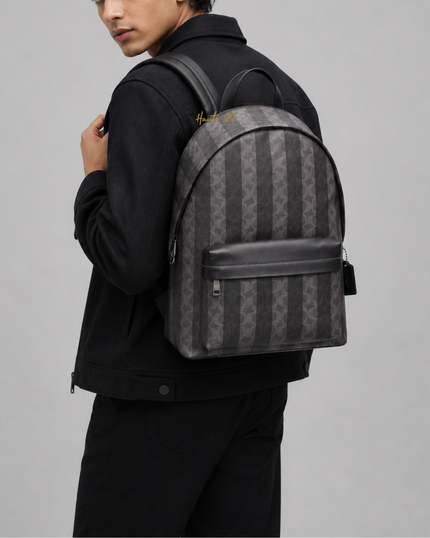 COACH Taylor Backpack In Signature Canvas With Stripes