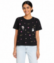 KARL LAGERFELD Cotton Jersey Karl Et Choupette Hearts Tee