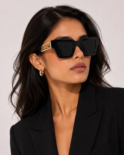 VERSACE Grey Square Ladies Sunglasses