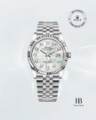 [Store Display] ROLEX Datejust White Mother of Pearl Diamond White Gold Stainless Steel 36 mm