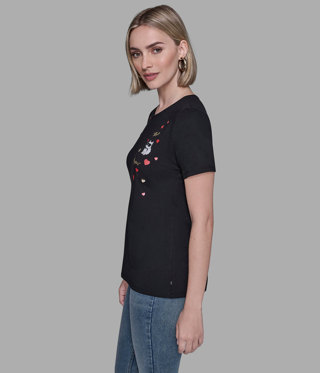 [AT DELHI] KARL LAGERFELD Cate Pins Tee image 1
