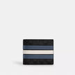COACH 3-In-1 Wallet In Signature Canvas With Varsity Stripe - Charcoal/Denim/Chalk image 0