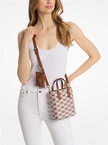 MICHAEL KORS Vincent extra small crossbody bag with jacquard logo and card holder image 3