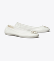 TORY BURCH Minnie Travel Ballet - Gardenia image 3