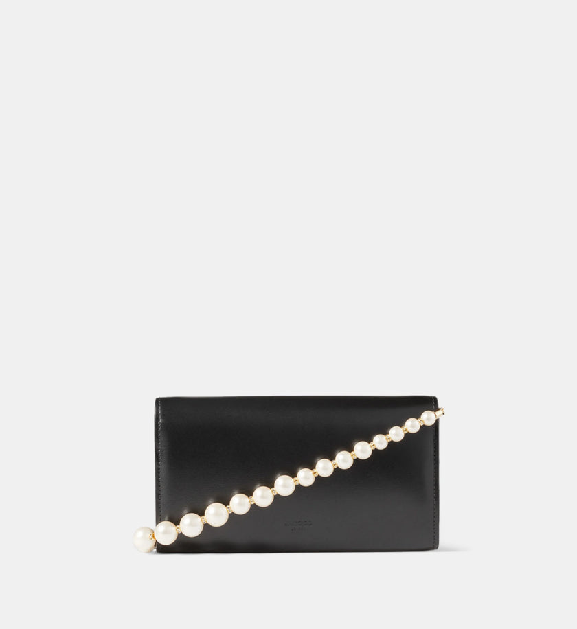 JIMMY CHOO Avenue Wallet On Chain Black image 3