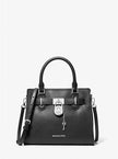 MICHAEL KORS Hamilton Small Leather Satchel - Black image 0