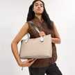 COACH Gallery Tote Bag In Signature Canvas - Gold/Sand/Chalk image 1