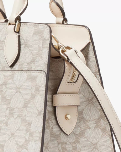 KATE SPADE  Signature Spade Flower Small Satchel - Dark Beige Multi image 2