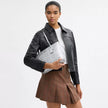 COACH Fiona Zip Tote Bag In Signature Canvas - Gray/Silver image 1