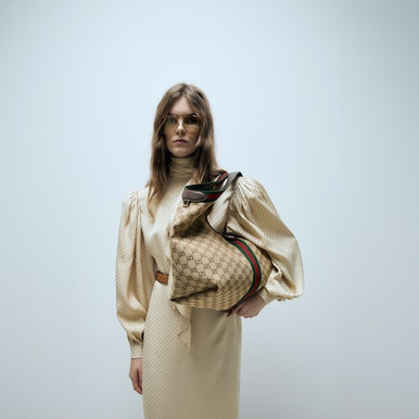 GUCCI Large Gucci Giglio Tote Bag image 3