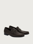 SALVATORE FERRAGAMO Gancini Embellished Moccasin - Dark Brown - 7.5 image