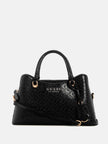 Guess Kiran Logo Shine Satchel - Black image 0