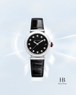 [Store Display] Bulgari Lucea Black Lacquer Dial Black Leather 33 mm