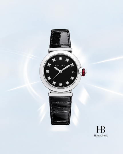 [Store Display] Bulgari Lucea Black Lacquer Dial Black Leather 33 mm
