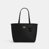 COACH Small City Tote - GOLD/BLACK image