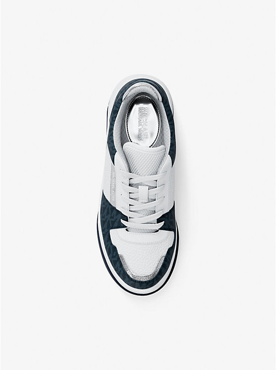 MICHAEL KORS Lexi Mixed-Media Sneaker - Admiral image 2
