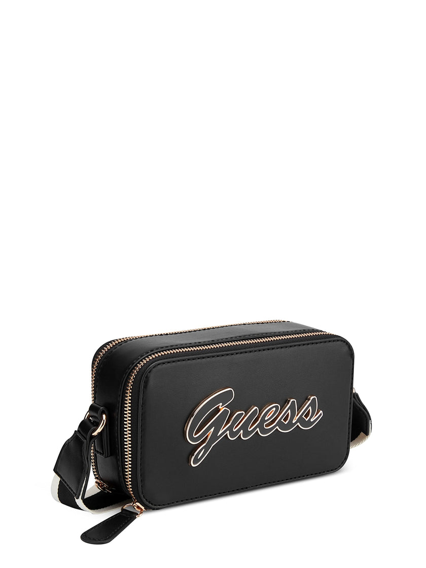 Guess Carrara Double-Zip Mini Crossbody - Black image 1