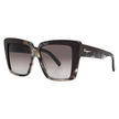 SALVATORE FERRAGAMO Grey Gradient Square Ladies Sunglasses image 0