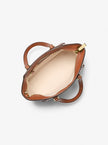 [AT DELHI] MICHAEL KORS Taryn Small Signature Logo and Leather Convertible Crossbody Bag - Brown/Acorn image 2