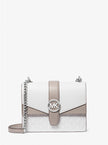 MICHAEL KORS  Greenwich Small Color-Block Signature Logo Crossbody Bag - Optic White image 0