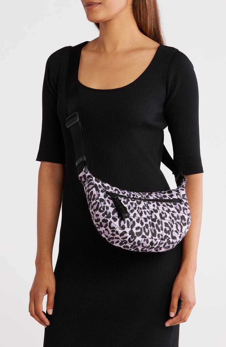 KATE SPADE Camden Leopard Quilted Crossbody Bag - Violet Mist Multi image 1