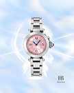 [Store Display] Cartier Miss Pasha  Pink with classic printed baton indexes 27mm