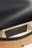 BURBERRY Leather-trimmed Embroidered Faux Raffia Tote (Arriving In Delhi) image 3