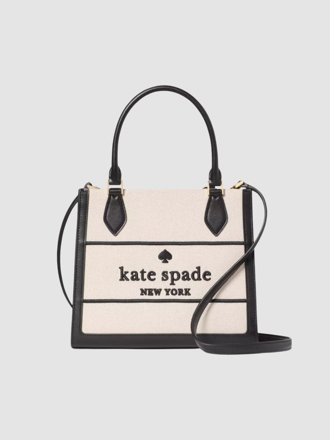 [ARRIVING] KATE SPADE  Ellie Canvas Small Tote - Black Multi image 0