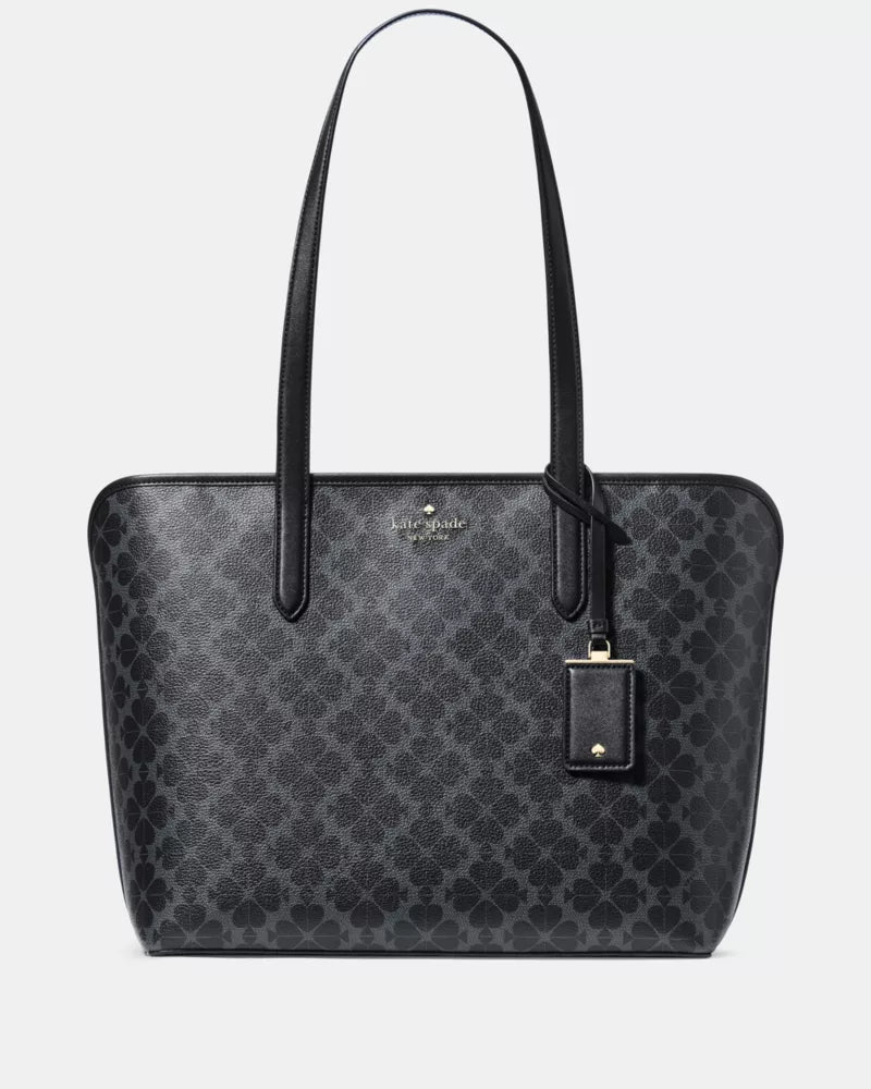 KATE SPADE Signature Spade Flower Large Tote - Black image 1
