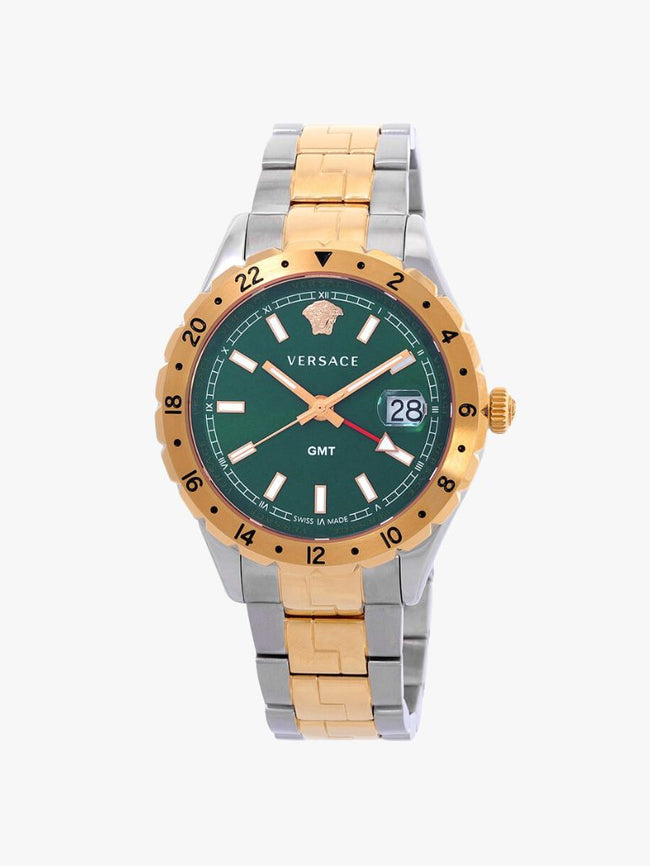 VERSACE  Hellenyium GMT Quartz Green Dial Men's Watch  V11050016 image 0