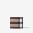 BURBERRY Check and Leather Bifold Wallet image 0