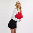 COACH Small City Tote Bag - Gold/Bold Red image 2
