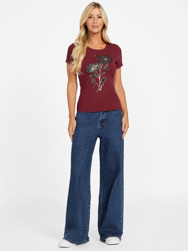 GUESS Eco Verona Beaded Crewneck Tee image 1