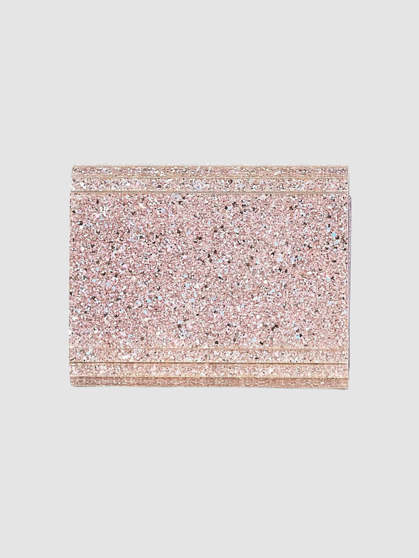 JIMMY CHOO Candy Coarse Glitter Clutch Bag image 1
