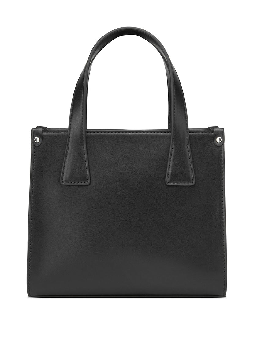 Guess Forber Perforated Logo Mini Tote - Black image 2