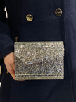 JIMMY CHOO Candy Coarse Glitter  Champagne  Bag image 2