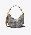 TORY BURCH T Monogram Mini Crescent Bag image 1