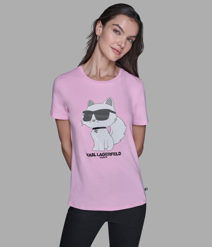 KARL LAGERFELD Choupette Tee - Pink image 0