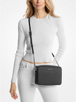 [AT DELHI] MICHAEL KORS Jet Set Large Logo EW Crossbody  Bag - Black image 2