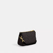 COACH Nolita 19 In Signature Canvas - Gold/Walnut/Black image 3