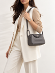 [Unused / Like New] HERMES Clemence Mini Lindy 20 Ardoise