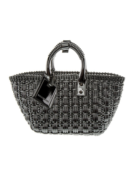 BALENCIAGA PVC Bistro XS Top Handle Bag