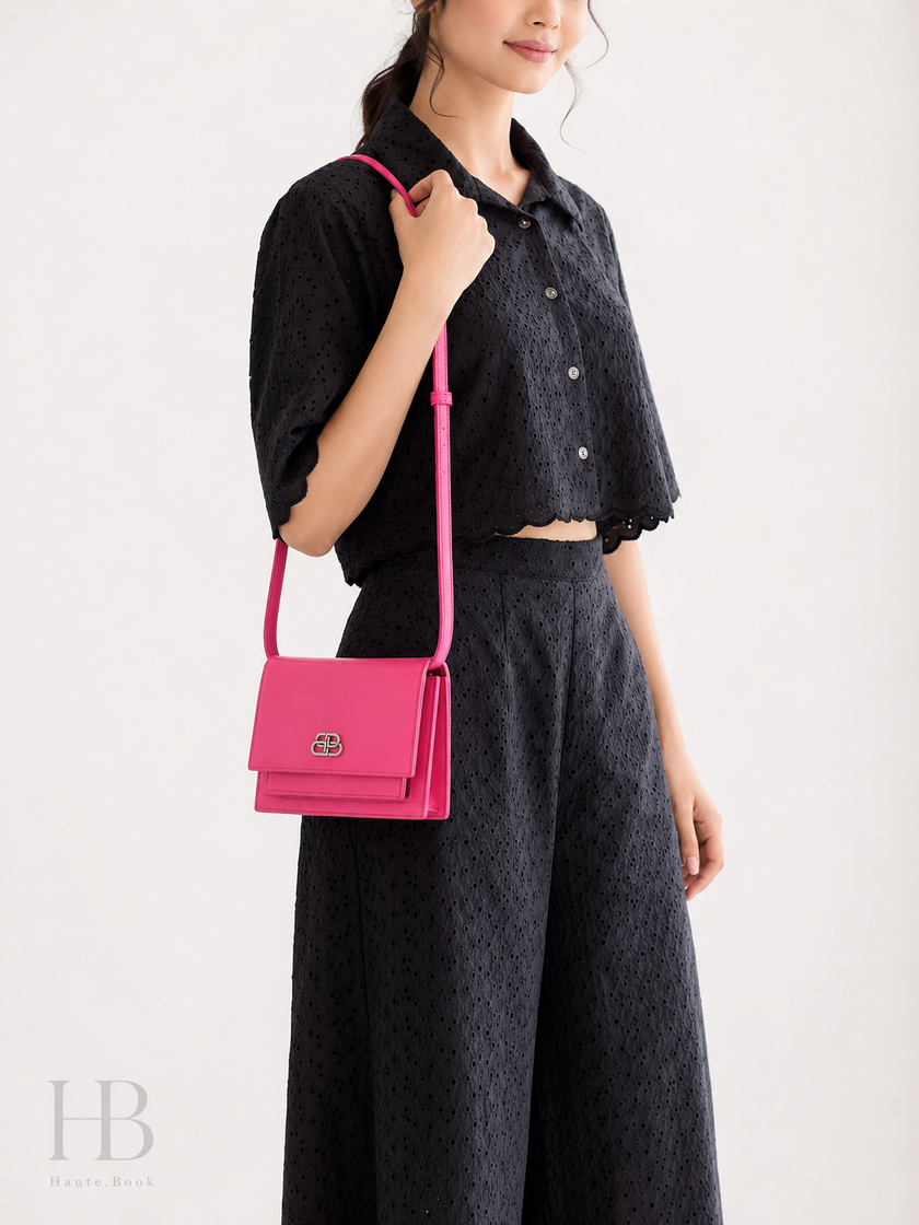 BALENCIAGA Sharp 2WAY Shoulder Bag Pink