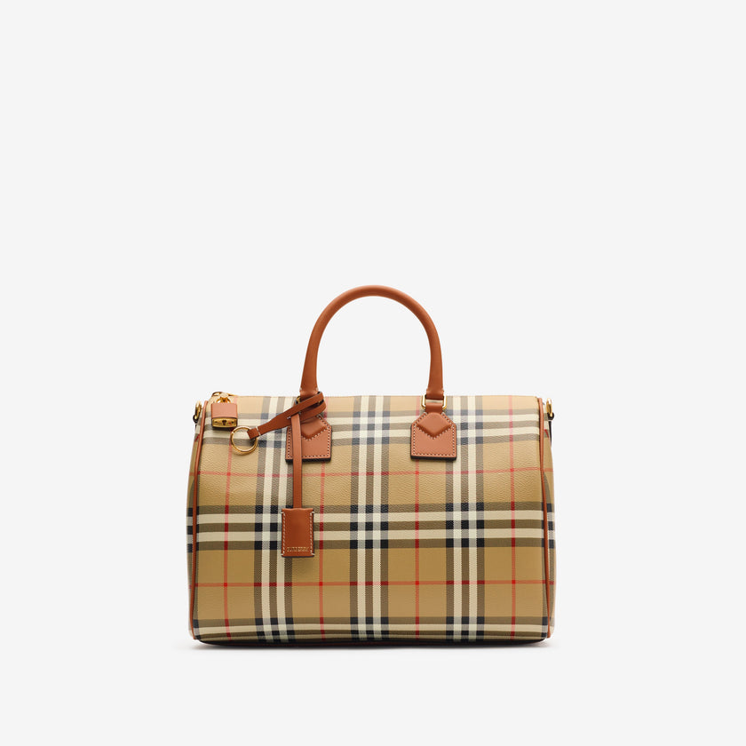 BURBERRY Medium Check Bowling Bag