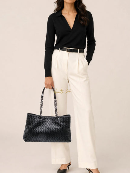 BOTTEGA VANETA Intrecciato Chain Tote