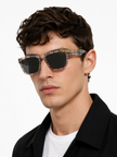 BURBERRY Dark Grey Square Men's Sunglasses BE4431U 412287 56