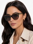 Burberry  Brown Butterfly Ladies Sunglasses  BE4455F 416373 55