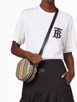 BURBERRY Louise Bag in Icon Stripe E-Canvas