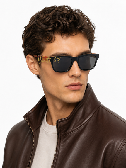 BURBERRY Grey Square Men's Sunglasses BE4293 380687 56