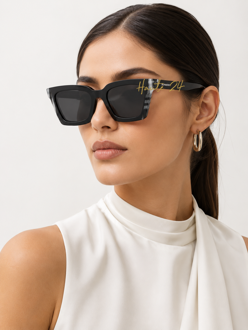 BURBERRY Briar Dark Gray Square Ladies Sunglasses BE4392U 405187 52